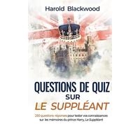 Questions de quiz sur Le Suppléant