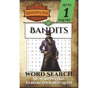 Questline Bandits Word Search Puzzle Book Level 1: Word Searches with Easy to Read Print about Rogues, Assassins, Medieval Crime, and More | 50+ ... for Holidays, Vacations, Starting a new Quest
