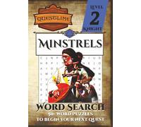 Questline Minstrels Word Search Puzzle Book Level 2: Word Searches with Easy to Read Print about Bards, Minstrels, Jesters, Music and More | 50+ ... for Holidays, Vacations, Starting a new Quest