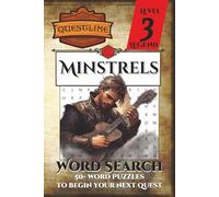 Questline Minstrels Word Search Puzzle Book Level 3: Word Searches with Easy to Read Print about Bards, Jesters, Music and More | 50+ Puzzles | 6x9 ... for Holidays, Vacations, Starting a new Quest