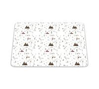 Questo Casa, Alfombrilla de ratón Rectangular con impresión Digital, Antideslizante, para Oficina y hogar, tamaño: 22 x 18 cm