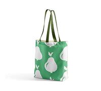 Questo Casa Bolso Tote Estampado Con Verde Asas, Bolsa De Supermercado Reutilizable, Bolsa De La Compra, Lavable A Máquina, Plegable, Bolsa De Tela De Lona, Tamaño: 34X40 Cm