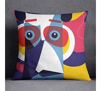 Questo Casa Funda de cojín Decorativa, Funda de cojín, decoración del hogar, para sofá, cafetería, tamaño: 45 x 45 cm, diseñada y Fabricada en Turkiye