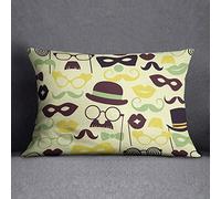 Questo Casa Funda de cojín Decorativa, Funda de cojín, Funda de Almohada, decoración del hogar, para sofá, café, tamaño: 35 x 50 cm, diseñada y Fabricada en Türkiye