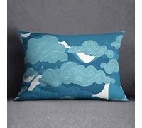 Questo Casa Funda de cojín Decorativa, Funda de cojín, Funda de Almohada, decoración del hogar, para sofá, café, tamaño: 35 x 50 cm, diseñada y Fabricada en Türkiye