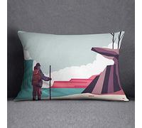 Questo Casa Funda de cojín Decorativa, Funda de cojín, Funda de Almohada, decoración del hogar, para sofá, café, tamaño: 35 x 50 cm, diseñada y Fabricada en Türkiye