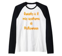 Questo È Il Mio - Disfraz de Halloween Divertido Italiano Camiseta Manga Raglan