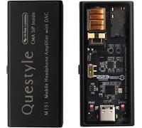 QUESTYLE - M15i - Amplificador de Auriculares portátil USB Tipo C de Alta definición de 768 kHz / 32 bits DSD512 USB Type-C para PC/Smartphone Audio doméstico - Salida de Auriculares balanceada