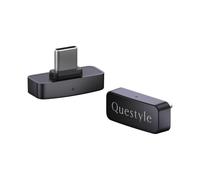 Questyle QCC Dongle Pro 2 - Adaptador Bluetooth Audio 6.1 - SBC, aptX, aptX Adaptive, aptX Lossless, LDAC, LHDC & Audio (LC3) - Transmisor Hi Res Inalámbrico para Auriculares & Auriculares