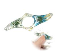 Quesuc 1 Pieza Anillo De Pulgar Sujetapáginas Marcapáginas Con Flores Secas De Plástico Como Marca Libros Y Accesorio De Lectura Para Profesores Y Amantes De La Lectura Transparent