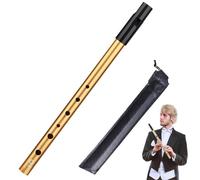 Quesuc 1 Pieza Tin Whistle Irlandesa En Do Con Bolsa De Protección Excelente Calidad De Sonido Aleación De Aluminio Para Principiantes Y Amantes De La Música Plateado