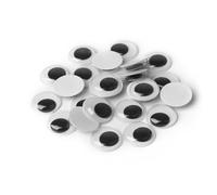 Quesuc 100 Piezas 15 Mm Adhesivos Ojos Móviles Negros De Plástico Redondo Autoadhesivo Ojos De Muñecas Para Manualidades De Scrapbooking Artesanía Accesorios De Juguete
