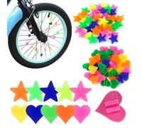 Quesuc 2 Paquetes De Radios Bicicleta, Niños Bicicleta Accesorios, Niños Ojos De Gato Bicicleta Niños, Cuentas De Radio Colorido, Decoracion De Bicicletas Accesorio Multicolor
