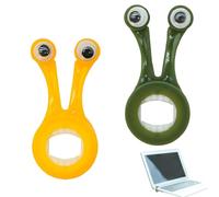 Quesuc 2 Piezas Soporte Para Portátil De Dibujos Animados Soporte Para Notebook De Plástico Como Soporte De Monitor O Sujetalibros Amarillo Verde 4.2X2 C