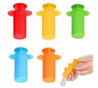 Quesuc 5 Moldes Plastilina Modelar Para Masa, Juego De Extrusoras De Masa, Accesorios De Arcilla De Modelado, Regalos Para Niños Y Niñas, Knetwerkzeug Für Kinder