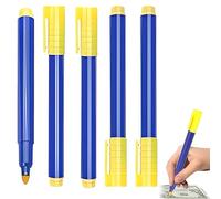 Quesuc 5 Piezas Bolígrafo Detector De Billetes Falsos Verificador Para Euros, Dólares Usa, Libras Esterlinas, Yen Japonés Y Won Coreano De Plástico Azul 13.5 Cm De Larg