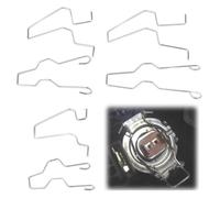 Quesuc 6 Piezas Pinzas De Resorte Universales Para Faros Clips De Repuesto Para Bombillas H1, H3, H4, H7 (Plateado)