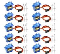 Queta 10 Psc SG90 Micro Servo Motor 9G para RC Airplane Robot Helicopter Airplane Control Remoto