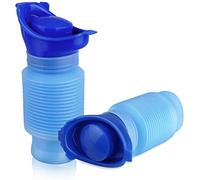 Queta 2 Unidades de Urinario Portátil de Emergencia, Orinal Masculino y Femenino al aire libre, Orinal retráctil, para adultos y niños, Adecuado para Camping, Senderismo,Viaje