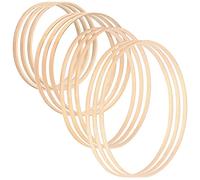 Queta Aros de madera de bambú para flores, 12 unidades, 4 tamaños, para decoración de bodas, atrapasueños y para colgar en la pared (15 cm, 20 cm, 26 cm y 30 cm)