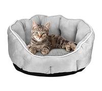 Queta Cama para Perros Gatos 46cm, Cuna para Perritos Sofá para Perro, Cojín Suave Comfortable para Mascotas Invierno Gris