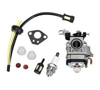 Queta Carburador para Motor de desbrozadora 52 CC 49 CC 43 CC, Kit Carbu con Junta, Tubo, Bujía y Filtro de Gasolina