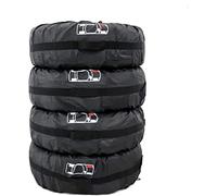 Queta Juego de 4 bolsas para ruedas de coche, impermeables, con asa, para neumáticos de coche de 13 a 17 pulgadas, tela Oxford 210D, diámetro de 66 cm