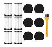 Queta kit de Repuesto de filtro HEPA aspiradora compatible con Handyforce 2761 2759, paquete de 6 filtros + 6 filtros de espuma + 1 cepillo
