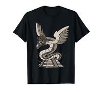 Quetzalcoatl Antigua Serpiente Azteca Templo Maya Inca Camiseta