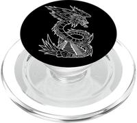 Quetzalcoatl Antigua Serpiente Azteca Templo Maya Inca Tolteca PopSockets PopGrip para MagSafe