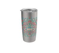Quetzalcóatl Azteca Piedra Sol Serpiente México Arte Azteca Vaso térmico de acero inoxidable de doble pared