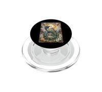 Quetzalcóatl Dios Azteca Mitología Myan Inca Christian Floral PopSockets PopGrip para MagSafe