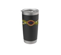 Quetzalcóatl - Diseño de mitología de serpiente azteca Vaso térmico de acero inoxidable de doble pared