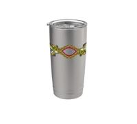 Quetzalcóatl - Diseño de mitología de serpiente azteca Vaso térmico de acero inoxidable de doble pared