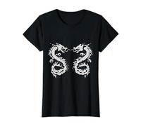 Quetzalcóatl Legendario: Serpiente Emplumada Camiseta gráfica económica, Mujer, Negro, XS