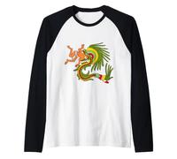 Quetzalcoatl. Serpiente Emplumada. Dios Azteca Camiseta Manga Raglan