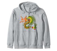 Quetzalcoatl. Serpiente Emplumada. Dios Azteca Sudadera con Capucha