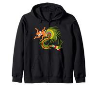 Quetzalcoatl. Serpiente Emplumada. Dios Azteca Sudadera con Capucha