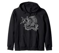 Quetzalcoatl. Serpiente Emplumada. Dios Azteca Sudadera con Capucha