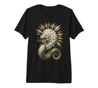 Quetzalcóatl Serpiente Emplumada Mitología Azteca Arte México Camiseta Premium