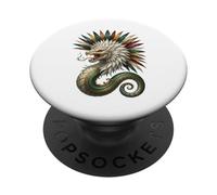 Quetzalcóatl Serpiente Emplumada Mitología Azteca Arte México PopSockets PopGrip Adhesivo