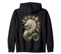 Quetzalcóatl Serpiente Emplumada Mitología Azteca Arte México Sudadera con Capucha