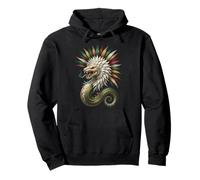 Quetzalcóatl Serpiente Emplumada Mitología Azteca Arte México Sudadera con Capucha