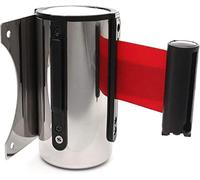 Queue Barrier Belt, Cinturón de Seguridad montado en la Pared, Cinturón de Barrera retráctil de Acero Inoxidable para Barrera de Control de multitudes Cinta de Barrera Protectora,Red,5m