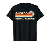 QUEVEDO Surname Retro Vintage 80s 90s Birthday Reunion Camiseta