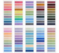 Qufiiry 2000 Piezas Marcadores Adhesivos, 10 Estilos Notas Adhesivas Índices, Pestañas Adhesivas de Colores para Notas, Libros, Clasificación de Archivos, Escuela, Oficina