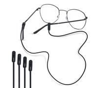 Qufiiry Cordones para Gafas, Cuerda para Gafas, Correa de Silicona para Gafas de Sol, Cuerda Gafas Antideslizante Cordones para gafas para Mujer Hombre Niña Niño (4)