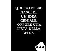 Qui potrebbe nascere un’idea geniale. Oppure una lista della spesa.: Taccuino per appunti. Quaderno divertente per un collega. Umorismo da ufficio.