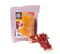 Quibropets Palitos de Pato Cuero Crudo para Perros - Chuches para Perros, Recompensas Naturales Sin Cereales, Snacks para Mascotas, Premios Deshidratados, 530g
