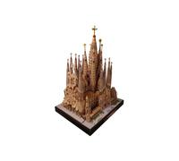 Quibuilds Kit de modelo de catedral de la Sagrada Familia de papel 3D, modelo de manualidades de papel de arquitectura DIY para expertos, decoración hecha a mano para casa/oficina, regalo para adultos